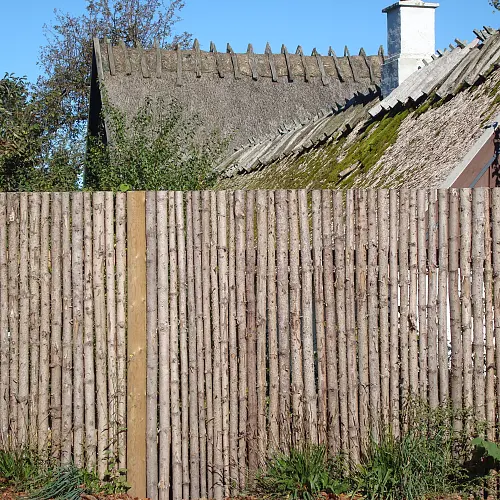 Raftehegn med bark