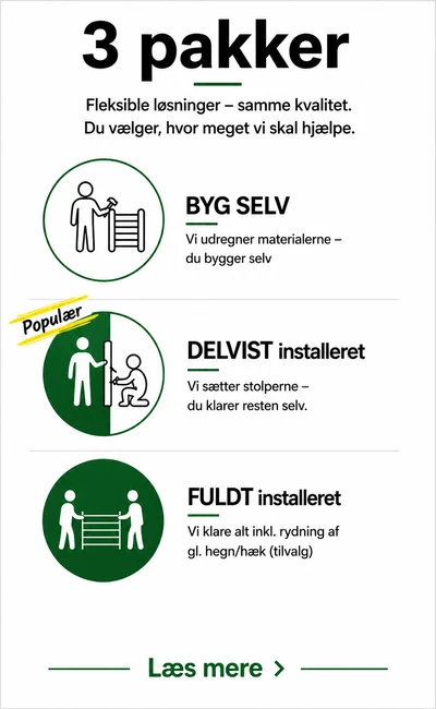 3 Pakker - 3 løsninger